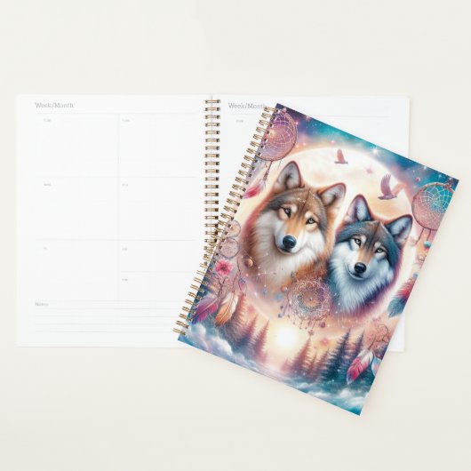 Mooie Wolven en Dreamcatchers Planner (Display)