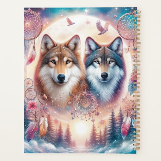 Mooie Wolven en Dreamcatchers Planner (Achterkant)