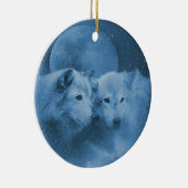 Mooie wolven in het Ornament van de sneeuwfeestdag (Rechts)