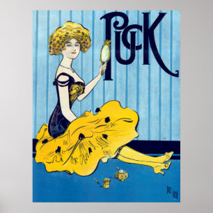 Mooie Woman Puck Vintage Poster