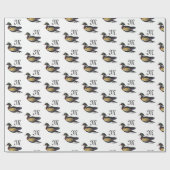 Mooie Wood Duck zwemmen Cadeaupapier (Vlak)