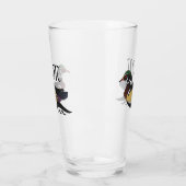 Mooie Wood Duck zwemmen Glas (Links)