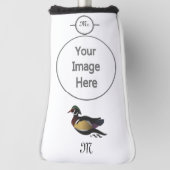 Mooie Wood Duck zwemmen Golfheadcover (Draai 90)