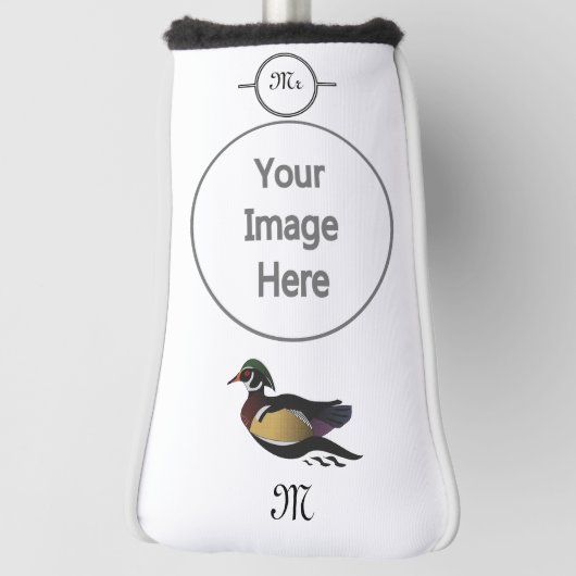 Mooie Wood Duck zwemmen Golfheadcover (Draai 90)