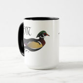 Mooie Wood Duck zwemmen Mok (Voorkant links)