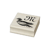 Mooie Wood Duck zwemmen Rubberstempel (Stempel)