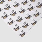 Mooie Wood Duck zwemmen Tissuepapier (Detail)