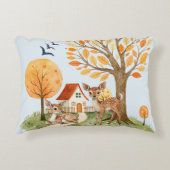 Mooie Woodland Deer Countryside Home Accent Kussen (Voorkant)