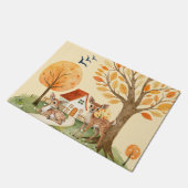 Mooie Woodland Deer Countryside Home Deurmat (Schuin)