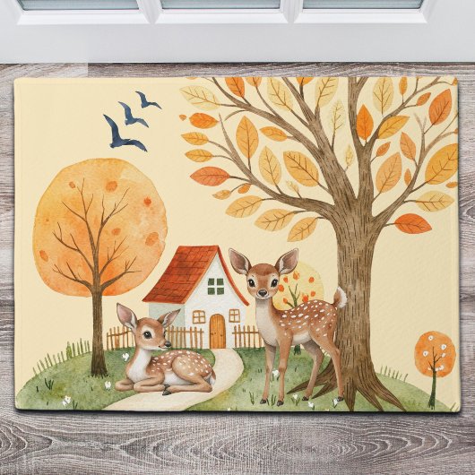 Mooie Woodland Deer Countryside Home Deurmat