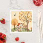 Mooie Woodland Deer Countryside Home Kinder Servet (Insitu)