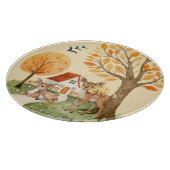 Mooie Woodland Deer Countryside Home Kinder Snijplank (Hoek)