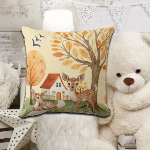 Mooie Woodland Deer Countryside Home Kussen