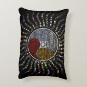 Mooie woorden en mandala-kussen accent kussen (Achterkant (Verticaal))