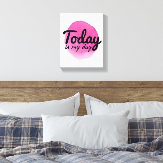 mooie woorden voor zelfliefde en zelfzorg canvas afdruk (Insitu (Slaapkamer))