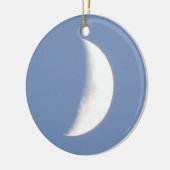 Mooie wringende maan bij daglicht keramisch ornament (Links)