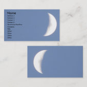 Mooie wringende maan bij daglicht visitekaartje (Voorkant / Achterkant)