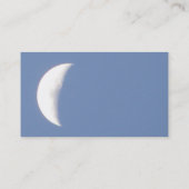 Mooie wringende maan bij daglicht visitekaartje (Achterkant)