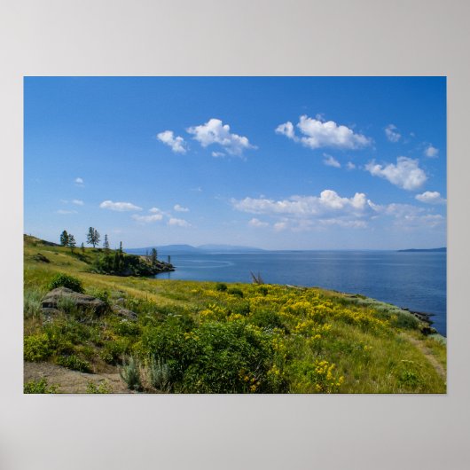 Mooie Yellowstone Lake Poster (Voorkant)