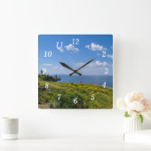 Mooie Yellowstone Lake Wall Clock Vierkante Klok (Huis)