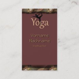 Mooie Yoga-instructeur Klantenkaart Visitekaartje