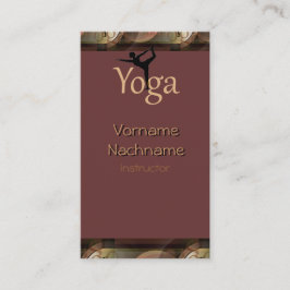 Mooie Yoga-instructeur Klantenkaart Visitekaartje