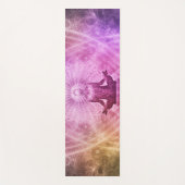 Mooie Yoga Meditation Lotus Pose Silhouette Yogamat (Voorkant)