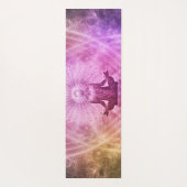 Mooie Yoga Meditation Lotus Pose Silhouette Yogamat (Achterkant)