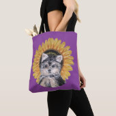 Mooie Yorkie-hond Tote Bag (Dichtbij)