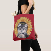 Mooie Yorkie-hond Tote Bag (Dichtbij)