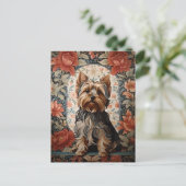 Mooie Yorkie | Yorkshire Terrier Portret Briefkaart (Staand voorkant)