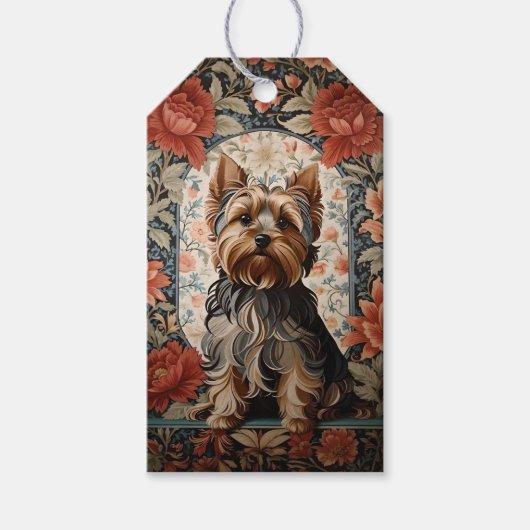 Mooie Yorkie | Yorkshire Terrier Portret Cadeaulabel (Voorkant)