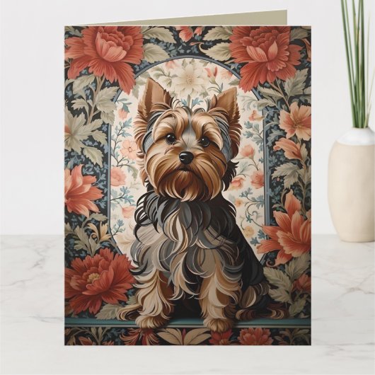 Mooie Yorkie | Yorkshire Terrier Portret Kaart (Voorkant)