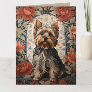Mooie Yorkie   Yorkshire Terrier Portret Kaart