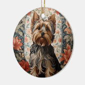 Mooie Yorkie | Yorkshire Terrier Portret Keramisch Ornament (Links)