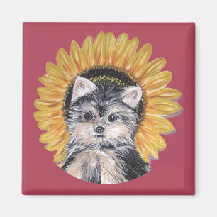 Mooie Yorkshire Terrier hond Magneet