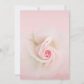 Mooie Zacht Roze Natte Roos Elegante bruiloft Kaart (Achterkant)