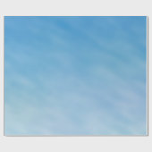 Mooie zachte blauwe hemel met droomwolken cadeaupapier (Vlak)