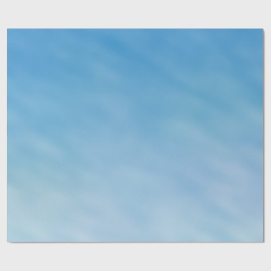 Mooie zachte blauwe hemel met droomwolken cadeaupapier (Vlak)