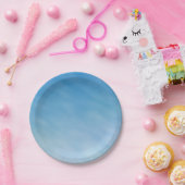 Mooie zachte blauwe hemel met droomwolken papieren bordje (Feest)