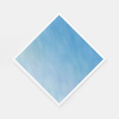 Mooie zachte blauwe hemel met droomwolken servetten (Hoek)