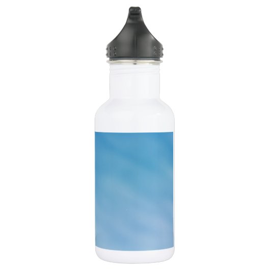 Mooie zachte blauwe hemel met droomwolken waterfles  (Rechts)