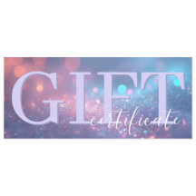 Mooie Zachte Glitter Pastel Paarse Cadeaubon