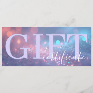 Mooie Zachte Glitter Pastel Paarse Cadeaubon Save The Date