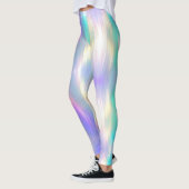 Mooie zachte holografische regenboog leggings (Links)