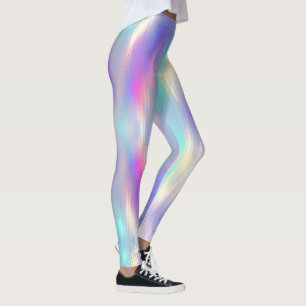 Mooie zachte holografische regenboog leggings
