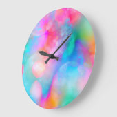 Mooie, zachte, kleurrijke regenboog grote klok (Hoek)