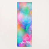 Mooie, zachte, kleurrijke regenboog Yoga Mat (Achterkant)