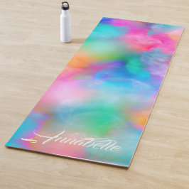 Mooie, zachte, kleurrijke regenboog Yoga Mat