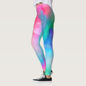 Mooie, zachte, kleurrijke regenboogleggings leggings (Links)